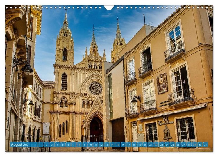 Produktbild: Malaga Highlights der Stadt an der Costa del Sol (Wandkalender 2027 DIN A3 quer), CALVENDO Monatskalender