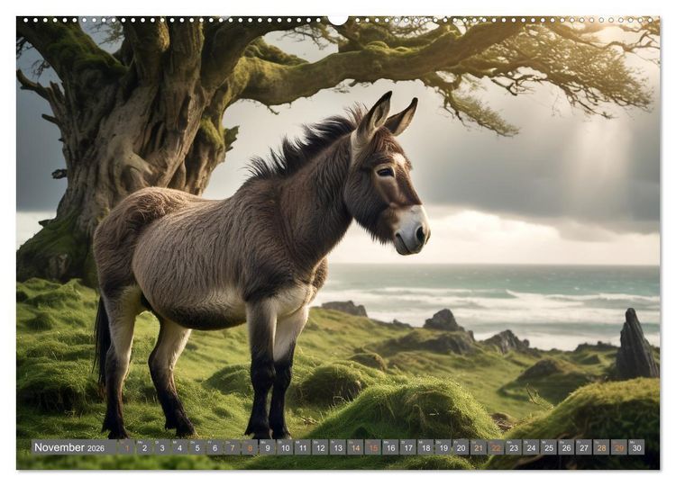 Produktbild: Eseltr&auml;ume (Wandkalender 2026 DIN A2 quer), CALVENDO Monatskalender