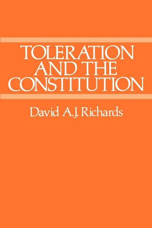 Produktbild: Toleration and the Constitution