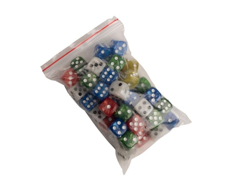 Produktbild: W&uuml;rfel, 16 mm pearl, 50er Beutel