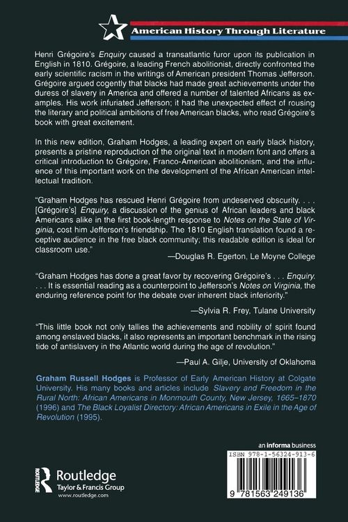 Produktbild: An Enquiry Concerning the Intellectual and Moral Faculties and Literature of Negroes