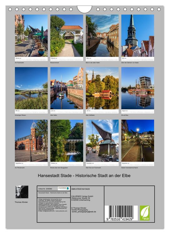 Produktbild: Hansestadt Stade - Historische Stadt an der Elbe (Wandkalender 2026 DIN A4 hoch), CALVENDO Monatskalender