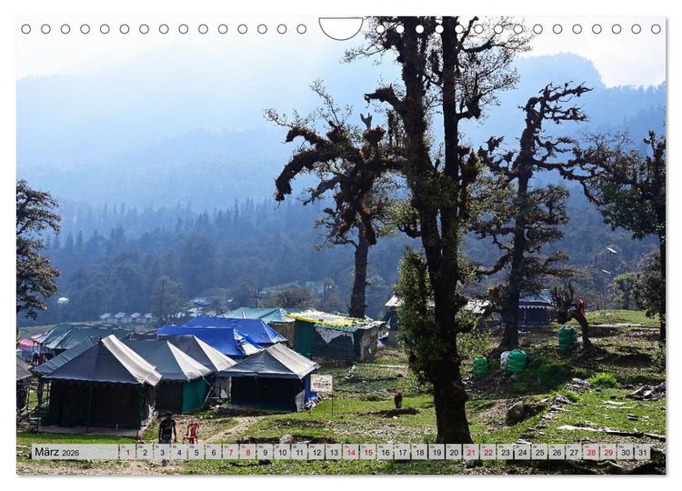 Produktbild: Uttarakhand &ndash; Land der G&ouml;tter (Wandkalender 2026 DIN A4 quer), CALVENDO Monatskalender