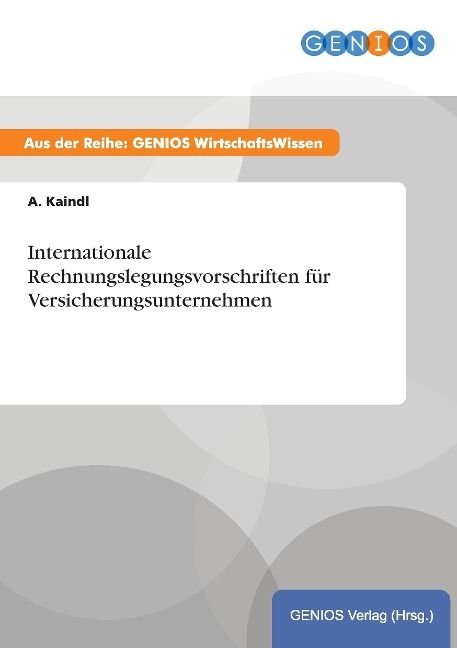 Produktbild: Internationale Rechnungslegungsvorschriften f&uuml;r Versicherungsunternehmen