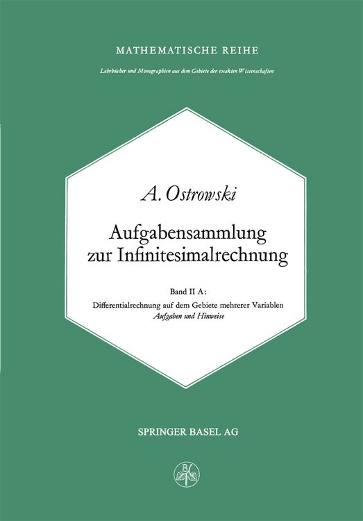 Produktbild: Aufgabensammlung zur Infinitesimalrechnung