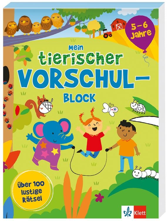 Produktbild: Mein tierischer Vorschul-Block (5 &ndash; 6 Jahre)