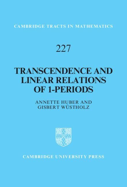 Produktbild: Transcendence and Linear Relations of 1-Periods