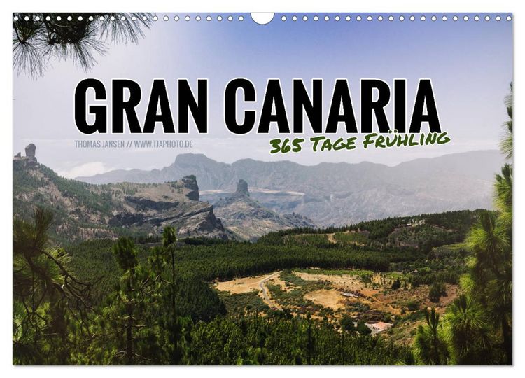 Produktbild: Gran Canaria - 365 Tage Fr&uuml;hling (Wandkalender 2026 DIN A3 quer), CALVENDO Monatskalender