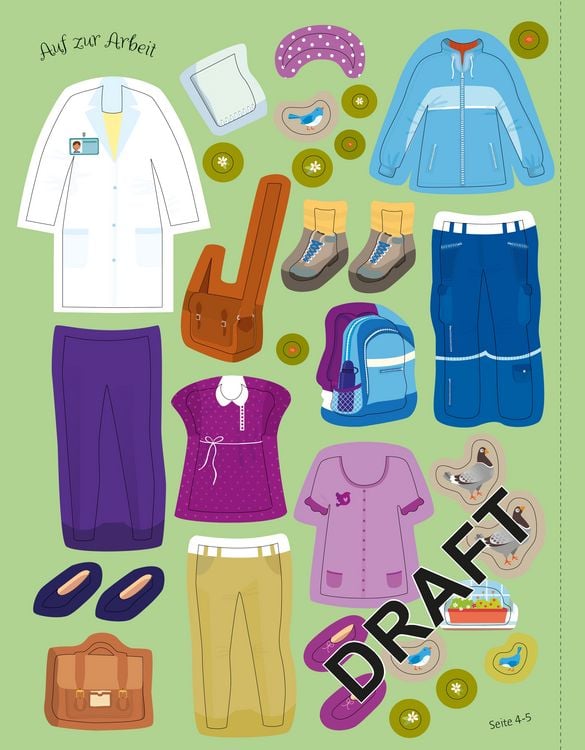 Produktbild: Mein Anziehpuppen-Stickerbuch: Traumberufe
