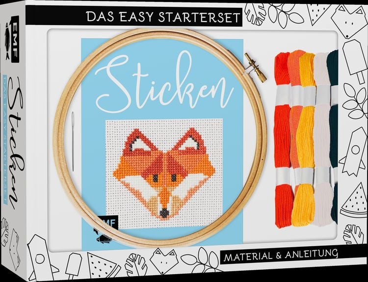 Produktbild: Sticken &ndash; das Easy Starterset f&uuml;r dekorative Kreuzstichmotive