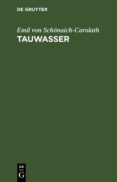 Produktbild: Tauwasser