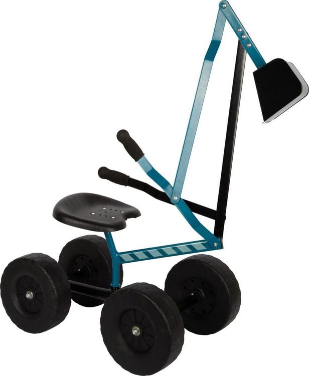 Produktbild: small foot 12798 - Bagger mit R&auml;dern blau