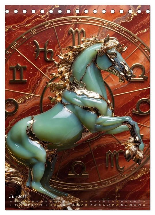 Produktbild: ZODIAK JADE IMPERIAL (Tischkalender 2027 DIN A5 hoch), CALVENDO Monatskalender