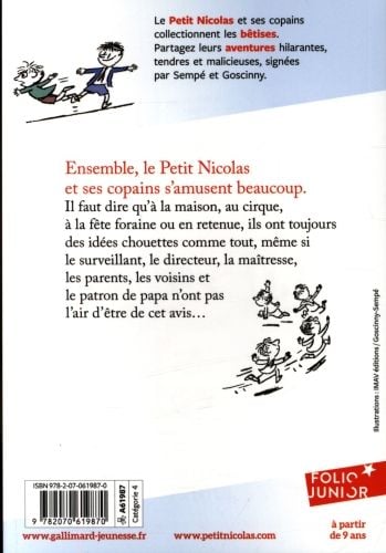 Produktbild: Les b&ecirc;tises du petit Nicolas