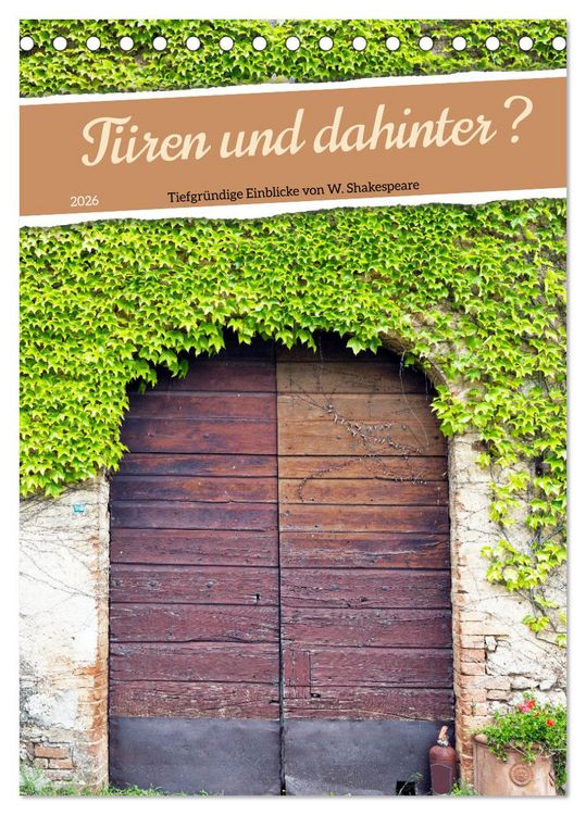 Produktbild: T&uuml;ren und dahinter ? (Tischkalender 2026 DIN A5 hoch), CALVENDO Monatskalender