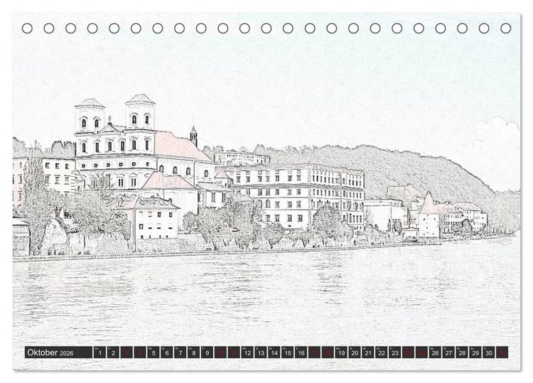 Produktbild: MAL-TOUR Deutschland (Tischkalender 2026 DIN A5 quer), CALVENDO Monatskalender