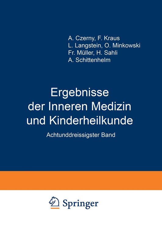 Produktbild: Ergebnisse der Inneren Medizin und Kinderheilkunde