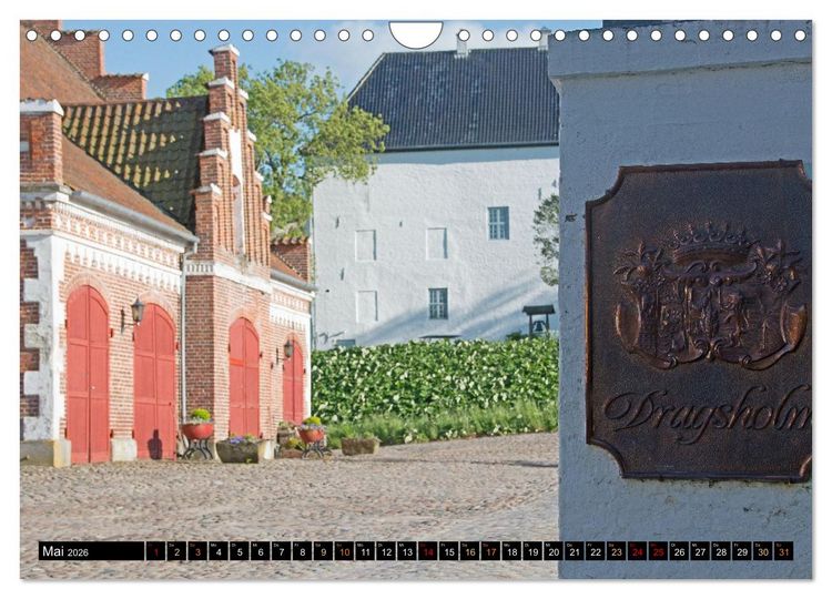 Produktbild: Schl&ouml;sser in D&auml;nemark (Wandkalender 2026 DIN A4 quer), CALVENDO Monatskalender