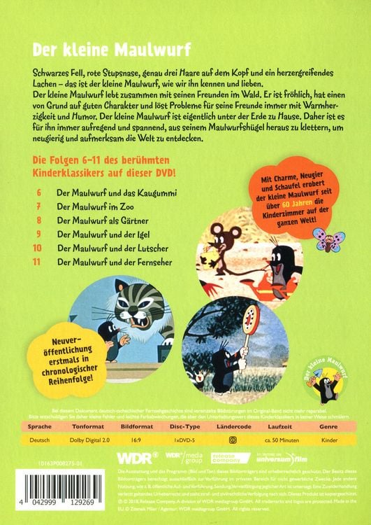 Produktbild: Der kleine Maulwurf DVD 2