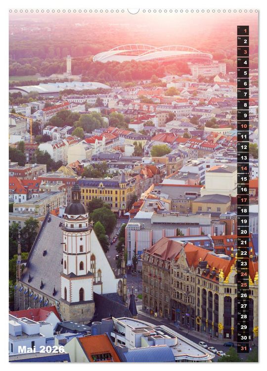 Produktbild: Mein Leipzig (Wandkalender 2026 DIN A2 hoch), CALVENDO Monatskalender