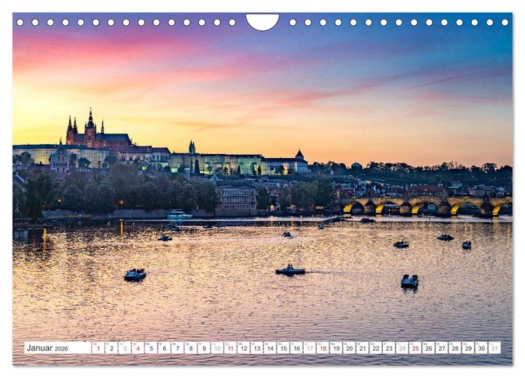Produktbild: Tschechische Republik - Prag (Wandkalender 2026 DIN A4 quer), CALVENDO Monatskalender