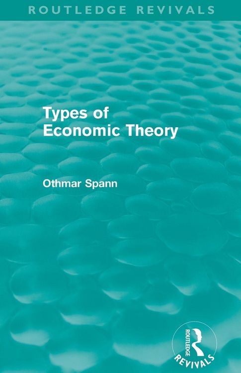 Produktbild: Types of Economic Theory