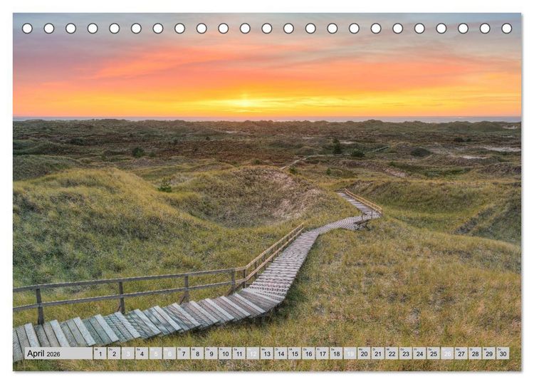 Produktbild: Wundersch&ouml;nes Amrum (Tischkalender 2026 DIN A5 quer), CALVENDO Monatskalender