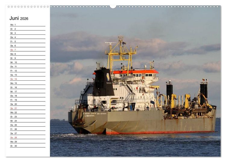 Produktbild: Dicke P&ouml;tte im Hafen und auf gro&szlig;er Fahrt (Wandkalender 2026 DIN A2 quer), CALVENDO Monatskalender