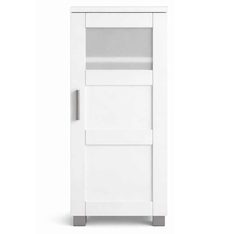 Produktbild: Holz Badschrank Midischrank Nilari 70 x 38 x 28 cm