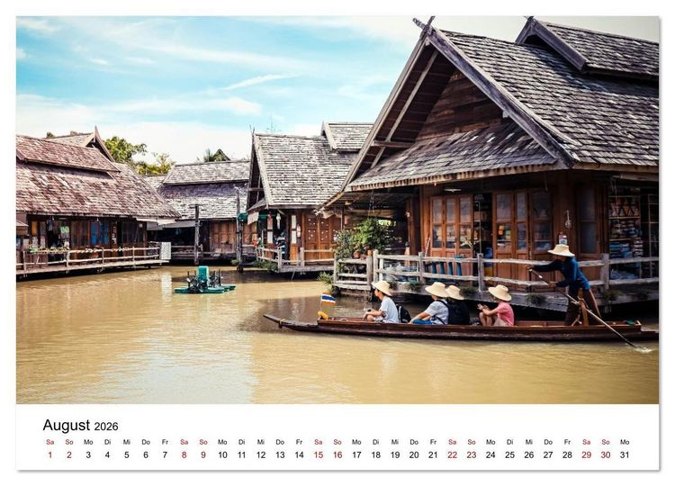 Produktbild: Sehnsuchtsland Thailand (Wandkalender 2026 DIN A2 quer), CALVENDO Monatskalender