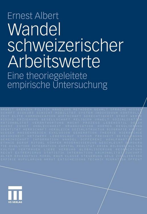 Produktbild: Wandel schweizerischer Arbeitswerte