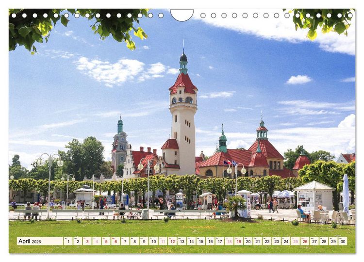 Produktbild: Zoppot und Danzig (Wandkalender 2026 DIN A4 quer), CALVENDO Monatskalender