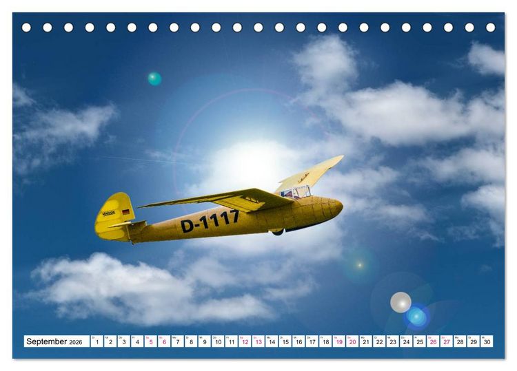 Produktbild: Modellflug in Szene gesetzt (Tischkalender 2026 DIN A5 quer), CALVENDO Monatskalender