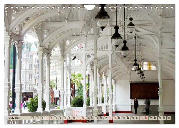 Produktbild: Famous Spas in the Czech Republic (Wall Calendar 2026 DIN A4 landscape), CALVENDO 12 Month Wall Calendar