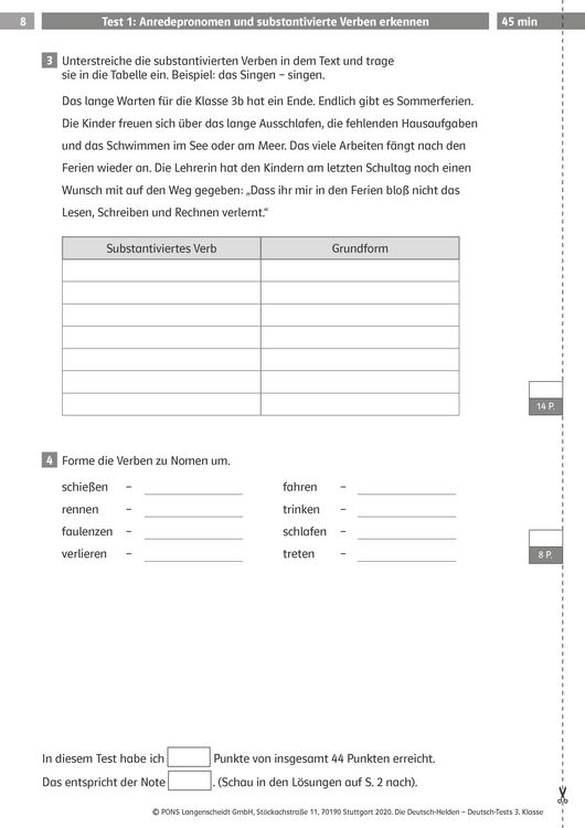 Produktbild: Deutsch-Tests 3. Klasse
