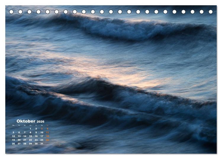Produktbild: ... wie kleine Wellen tanzen ... (Tischkalender 2026 DIN A5 quer), CALVENDO Monatskalender