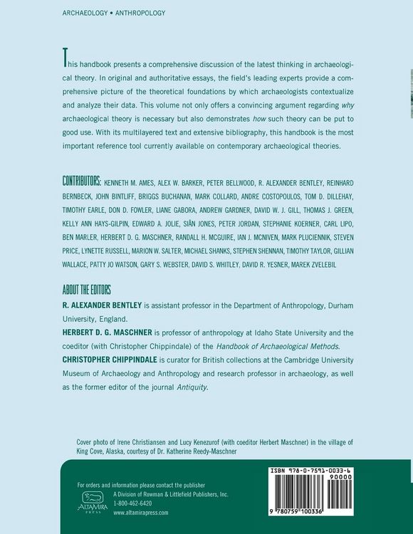 Produktbild: Handbook of Archaeological Theories