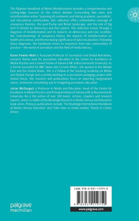Produktbild: The Palgrave Handbook of Media Misinformation