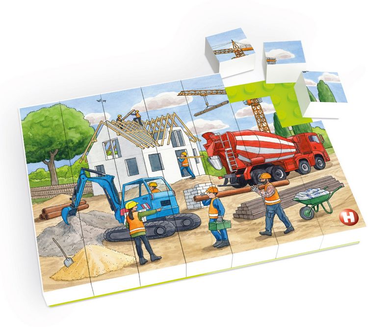 Produktbild: HUBELiNO Puzzle Auf der Baustelle 35 Teile