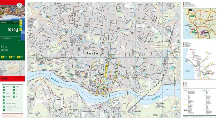 Produktbild: freytag & berndt Innenstadtplan Porto 1:10.000