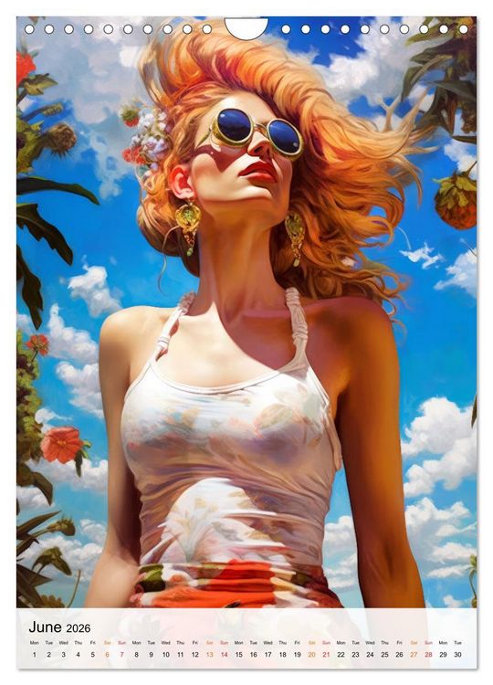 Produktbild: Flourishing Femmes (Wall Calendar 2026 DIN A4 portrait), CALVENDO 12 Month Wall Calendar