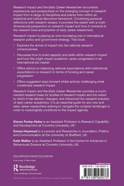 Produktbild: Research Impact and the Early Career Researcher
