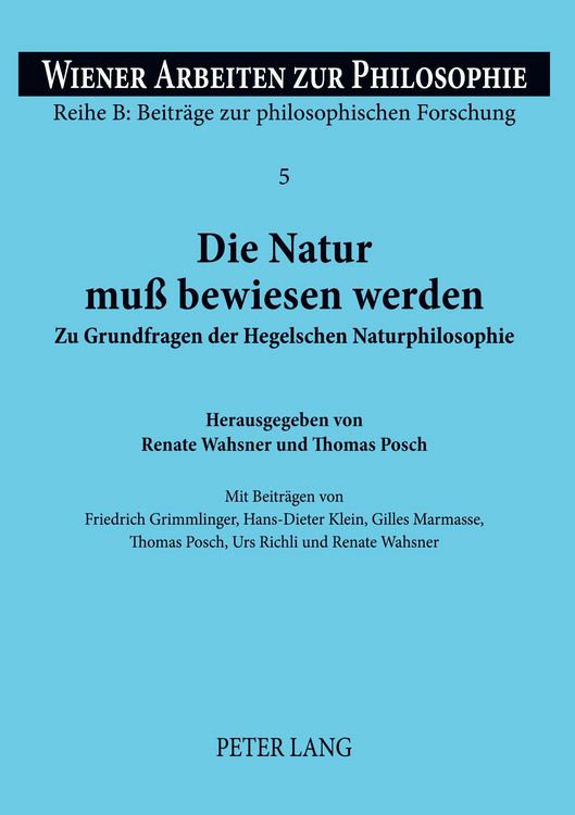Produktbild: Die Natur mu&szlig; bewiesen werden