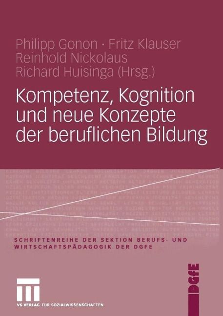 Produktbild: Kompetenz, Kognition und Neue Konzepte der beruflichen Bildung