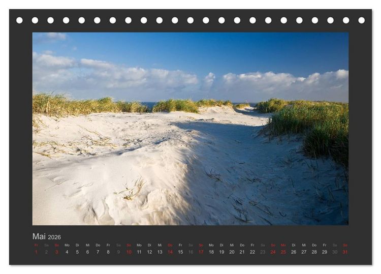 Produktbild: Impressionen aus St. Peter-Ording (Tischkalender 2026 DIN A5 quer), CALVENDO Monatskalender