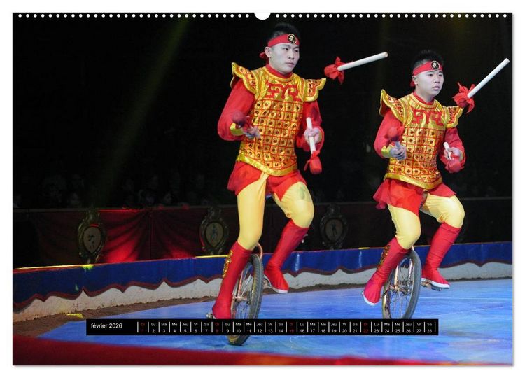 Produktbild: Les cadets du cirque &agrave; Monaco (Calendrier mural 2026 DIN A2 vertical) calendrier de bureau