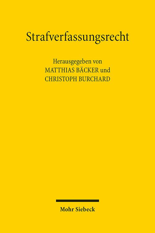 Produktbild: Strafverfassungsrecht