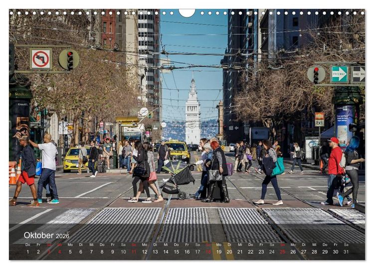 Produktbild: San Francisco Impressionen Tag und Nacht (Wandkalender 2026 DIN A3 quer), CALVENDO Monatskalender
