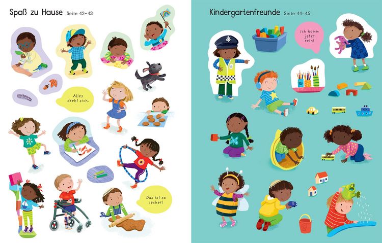 Produktbild: Mein erstes Stickerbuch: Wir bekommen ein Geschwisterchen, Ein Tag in der Schule, Alle meine Freunde