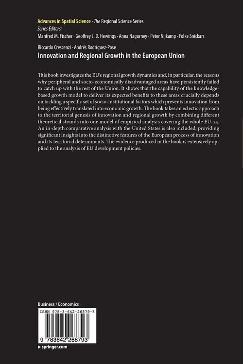 Produktbild: Innovation and Regional Growth in the European Union